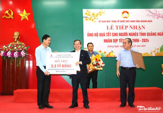 Quảng Ngãi: Tiếp nhận hơn 16 tỷ đồng hỗ trợ quà Tết cho người nghèo