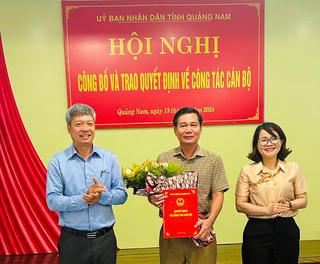 Quảng Nam: Bổ nhiệm ông Lê Vũ Thương làm Giám đốc Sở Công thương
