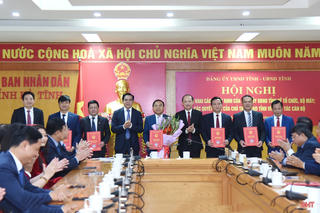 Hà Tĩnh bổ nhiệm các giám đốc sở mới sau sáp nhập