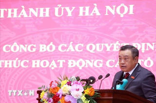 Hà Nội: Công bố quyết định về thành lập, kết thúc hoạt động các tổ chức Đảng
