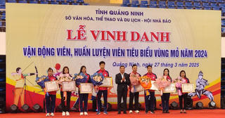 Quảng Ninh: Vinh danh 12 vận động viên, huấn luyện viên tiêu biểu vùng Mỏ năm 2024