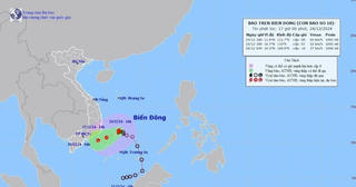 Bão số 10 suy yếu thành áp thấp nhiệt đới
