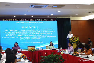 TP Hồ Chí Minh: Các thành viên Mặt trận góp ý dự thảo văn kiện Đại hội