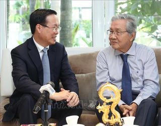 Chủ tịch nước Võ Văn Thưởng thăm, chúc Tết tại TPHCM