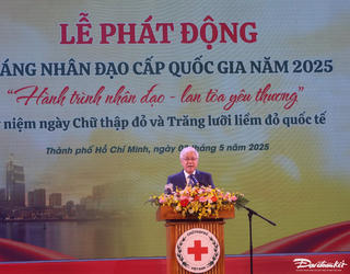 Chủ tịch Đỗ Văn Chiến dự Lễ phát động Tháng Nhân đạo cấp quốc gia năm 2025