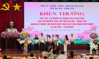 19 tác phẩm xuất sắc đạt Giải báo chí tỉnh Bà Rịa - Vũng Tàu năm 2025