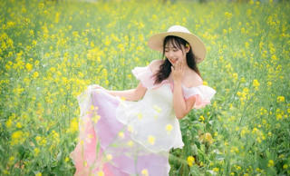 Phú Thọ: Hoa cải 'phủ vàng' công viên Văn Lang, du khách thích thú check-in