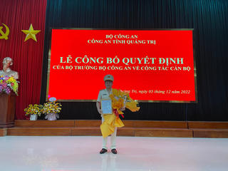 Quảng Trị có tân Phó Giám đốc Công an tỉnh