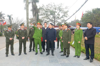 Nam Định: Bố trí 2.500 nhân viên an ninh tại 5 vòng bảo vệ trật tự lễ Khai ấn Đền Trần