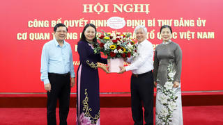 Bà Nguyễn Thị Thu Hà là Bí thư Đảng ủy Cơ quan Trung ương MTTQ Việt Nam