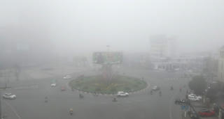 Thành phố Hà Tĩnh bất ngờ chìm trong sương mù, mờ ảo tựa Đà Lạt