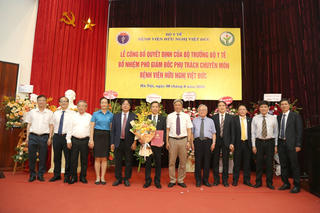 Bổ nhiệm Phó GĐ phụ trách chuyên môn Bệnh viện Hữu nghị Việt Đức