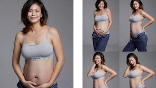 Á hậu Mâu Thủy mang bầu 6 tháng