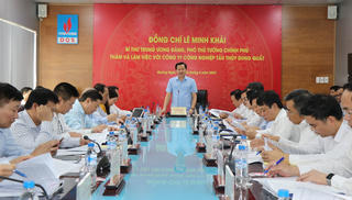 Phó Thủ tướng Chính phủ Lê Minh Khái làm việc ở Quảng Ngãi