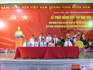 TP Buôn Ma Thuột phát động thi đua chào mừng Kỷ niệm 120 năm Ngày thành lập tỉnh Đắk Lắk