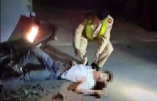 Tông vào đuôi xe CSGT, nam thanh niên thiệt mạng