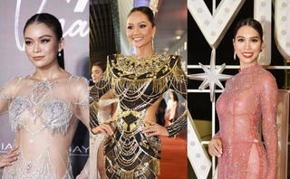Mâu Thủy, H'Hen Niê và loạt sao lộng lẫy trên thảm đỏ chung kết Miss Universe 2022