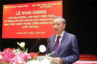 Tổng Bí thư dự khai giảng lớp bồi dưỡng cán bộ quy hoạch Ủy viên TW Đảng