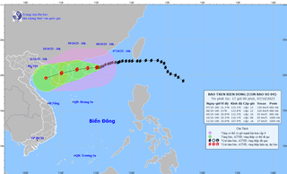 Bão số 4 duy trì cường độ rất mạnh, tiến về vịnh Bắc Bộ