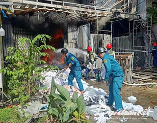 TP Đà Nẵng: Khống chế một vụ cháy kho nệm