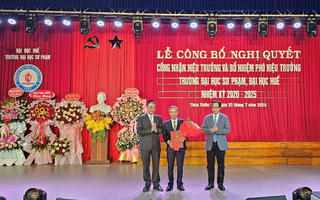 Trường Đại học Sư phạm Huế có Hiệu trưởng và Phó Hiệu trưởng