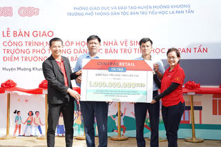 Thêm một công trình cho học sinh Trường Phổ thông Dân tộc bán trú tiểu học xã La Pan Tẩn