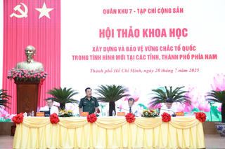 Xây dựng và bảo vệ vững chắc Tổ quốc trong tình hình mới tại các tỉnh, thành phố phía Nam