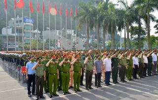 Công an tỉnh Quảng Ninh xuất quân đảm bảo ANTT SEA Games 31