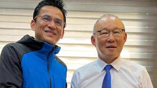 HLV Park Hang Seo tới HA Gia Lai chúc Tết bầu Đức và Kiatisuk