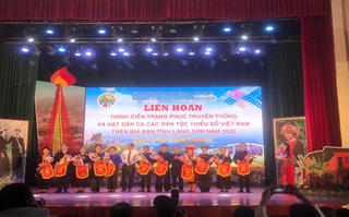 Liên hoan trình diễn trang phục truyền thống và hát dân ca các dân tộc thiểu số Việt Nam tỉnh Lạng Sơn năm 2022