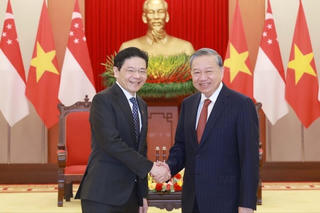 Tổng Bí thư Tô Lâm tiếp Thủ tướng Singapore Lawrence Wong