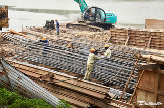 Cầu Đuống mới sau hơn 8 tháng khởi công đang triển khai thế nào?