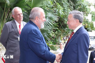 Tổng Bí thư, Chủ tịch nước Tô Lâm hội kiến Thủ tướng Cuba Manuel Marreo Cruz