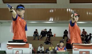 Xạ thủ Trịnh Thu Vinh và Phạm Quang Huy giành Huy chương Vàng châu Á