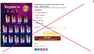 Sau nửa năm cấm thuốc lá điện tử: Thị trường vẫn nhộn nhịp