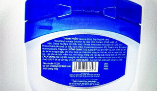 Thu hồi trên toàn quốc lô sản phẩm Vaseline Vitamin E không đạt chất lượng