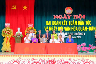 Quảng Trị: Những KDC đầu tiên tổ chức Ngày hội Đại đoàn kết năm 2024