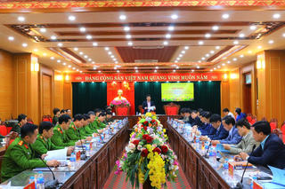 Nam Định: Bàn việc xây dựng trụ sở làm việc cho Công an 204 xã, thị trấn