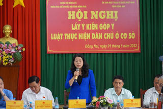 Đồng Nai: Lấy ý kiến góp ý Luật Thực hiện dân chủ ở cơ sở