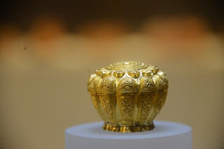 Ngắm bảo vật quốc gia - Hộp vàng Ngọa Vân - Yên Tử tại Bảo tàng Quảng Ninh