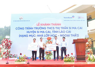 Khánh thành trường học tại Lào Cai do VietinBank tài trợ