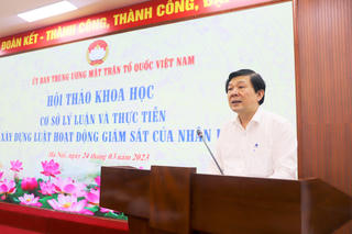 Bàn giải pháp nâng cao vai trò giám sát của nhân dân