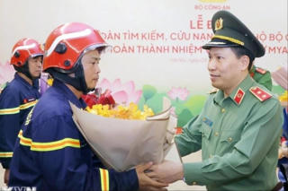 Đoàn công tác của Bộ Công an hoàn thành xuất sắc nhiệm vụ, trở về từ Myanmar