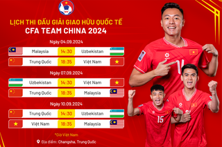 Đội U22 Việt Nam lên đường dự giải giao hữu quốc tế CFA Team China 2024