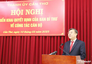 Phó chủ tịch Hậu Giang Trương Cảnh Tuyên được điều động làm Phó bí thư Thành ủy Cần Thơ