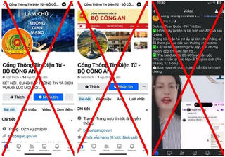 Cảnh báo thủ đoạn mạo danh Cổng Thông tin điện tử Bộ Công an