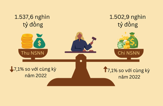 11 tháng, thu ngân sách nhà nước giảm nhưng chi ngân sách tăng