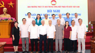 Nguyên lãnh đạo MTTQ Việt Nam góp ý xây dựng Báo cáo chính trị và sửa đổi Điều lệ MTTQ Việt Nam