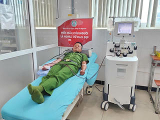 Lâm Đồng: Cán bộ Công an xã vượt 70km hiến tiểu cầu cứu người