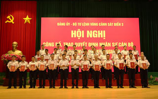 Bộ Tư lệnh Vùng Cảnh sát biển 3 triển khai công tác cán bộ và thành lập mới các ban trực thuộc